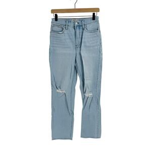 Madewell Light Wash The Perfect Vintage Distressed Jeans Size 26